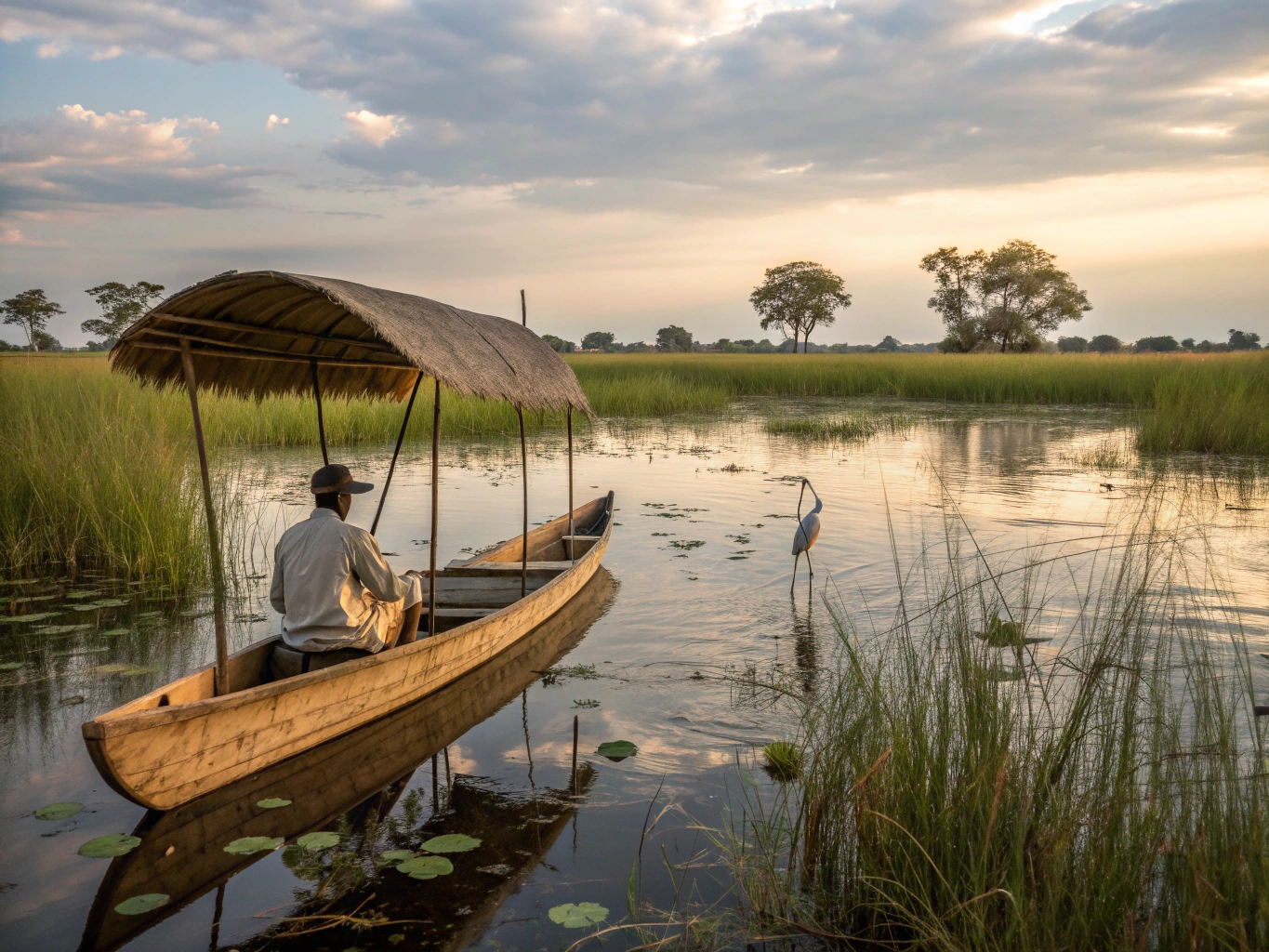 Okavango deltası vahşi yaşam takip rotası